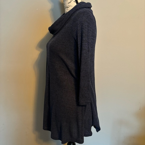 NY&C Dark Blue Cowl Neck Lounge Top Size XS - Picture 3 of 6